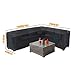 Linkool Upgrade Patio Furniture Sectional Couch Covers,Outdoor Waterproof L Shaped,Right Facing All Weather Protection