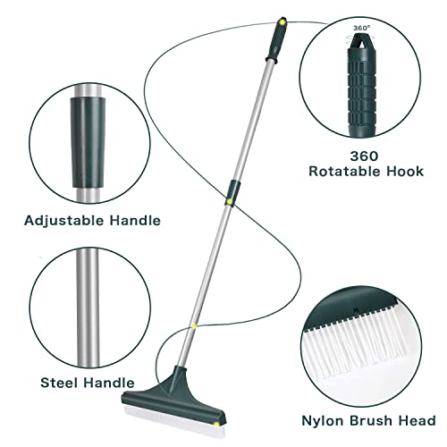 APARECIUM Turf Rake, Artificial Grass Broom Rake With Telescopic Steel