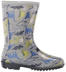 carter's Boy's Nick Rain Boot, New Grey, 11 Little