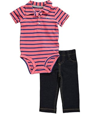 Carter's Baby Boys' 2 Piece Striped Layette Set (Baby) - Pink