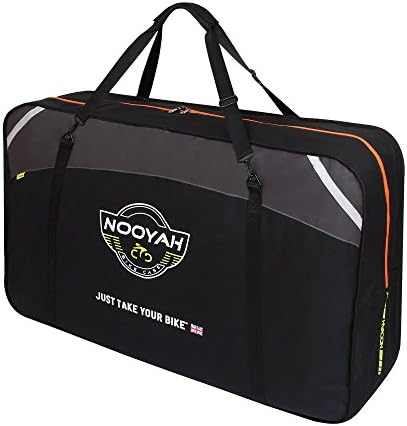 Bike Travel Bag 26 Inch Folding Bike Carry Bag Cycling Carrying Travel Case for Car Black