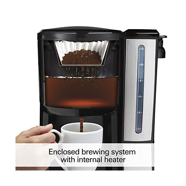 Hamilton Beach (47950) Coffee Maker with 12 Cup Capacity & Internal
