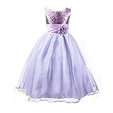 Acecharming Girls'Flower Party Wedding Gown Bridesmaid Tulle Ruffle Dress