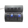 Iztoss-Splashproof-Waterproof-Rocker-Switch-Panel-Black-with-Red-LED-Indicators-for-Boat-Marine-Bridge-Control-Push-Button-Circuit-Breakers-Overload-Protected-12v-24v