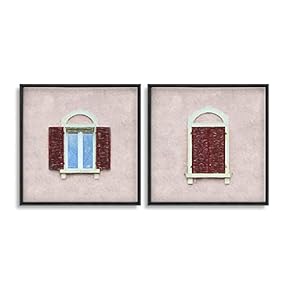 Framed Canvas Wall Art for Living Room, Bedroom Window Theme Canvas Prints for Home Decoration Ready to Hang - 16"x16"x2 Panels