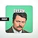 Joybomb Gift Co. Clean Dirty Dishwasher Magnet - Ron Swanson - Waterproof UV Coating - Made in The USA