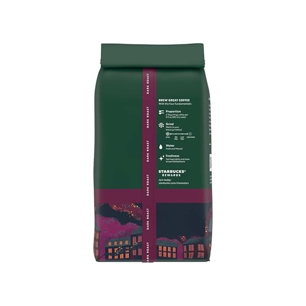 STARBUCKS WHOLE BEAN COFFEE, DARK ROAST COFFEE, FRENCH ROAST, 100% ARABICA, 1 BAG (28 OZ)