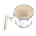 MBAT Student Marching Snare Drum Kids Percussion Kit White with Drumsticks Strap