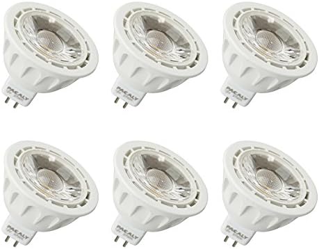 Pack of 6 units,5w MR16 gu5.3 Led Bulb, 50w Equivalent,Recessed Lighting,LED spotlight,Standard Size, Warm White,
