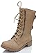 Soda Topshoe Dome Mid Calf Height Women's Military Combat Boots