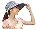 Kaisifei Women's Visor Hat with Big Brim (Blue Gray)