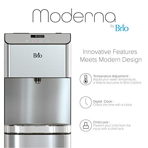 brio moderna ice dispenser & bottom load water cooler