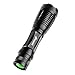 Prosvet E6 CREE XML-T6 LED 1200 Lumens Portable Zoomable Tactical Flashlight - Rechargeable 18650 Batteries and Dual Charger Included - Rugged Aluminum Construction-Free Candle-lantern dome Included