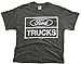 Ford Truck Weathered Logo T-Shirt (Charcoal, XL)