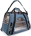 Paws & Pals Airline Approved Pet Carrier - Soft-Sided Carriers for Small Medium Cats and Dogs Air-Plane Travel On-Board Under Seat Carrying Bag with Fleece Bolster Bed for Kitten Cat Puppy Dog Taxi