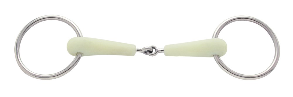 PFIFF White Plastic Fruit Flavoured Snaffle Bit 12.5cm