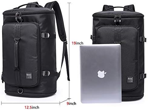 KAKA Travel Duffel Backpack, Outdoor Travel Bag with Shoe Compartment, Laptop Bookbag Weekender Overnight Carry On Daypack Water-Resistant College Bookbag Camping Rucksack Luggage for Men and Women 2 KAKA Travel Duffel Backpack, Outdoor Travel Bag with Shoe Compartment, Laptop Bookbag Weekender Overnight Carry On Daypack Water-Resistant College Bookbag Camping Rucksack Luggage for Men and Women