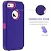 iPhone 5S Case,iPhone SE Case,Fogeek Heavy Duty PC and TPU Combo Protective Defender Body Armor Case for iPhone 5S,iPhone SE and iPhone 5 with Finger Print Function(Purple)