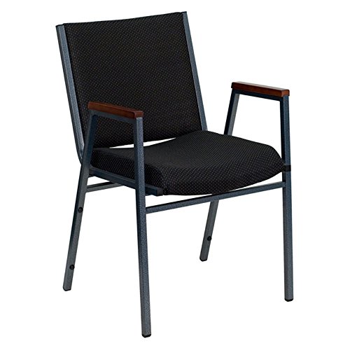 Flash-Furniture-Hercules-Series-3-Inch-Thickly-Padded-Upholstered-Stack-Chair-with-Arms-PatternedChrome
