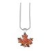 DANFORTH – 1” Maple Leaf Fall/Autumn Necklace, Pewter Pendant, Handcrafted, 18” Sterling Box Chain, Made In USA