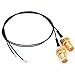 Deal4GO 2Pcs 30cm M.2 U.FL IPX4 to RP-SMA Female Antenna Connector IPEX4 MHF4 WiFi Pigtail Cable for M2 NGFF WLAN Card AX200NGW 9560 9260 8265 8260 7265 7260