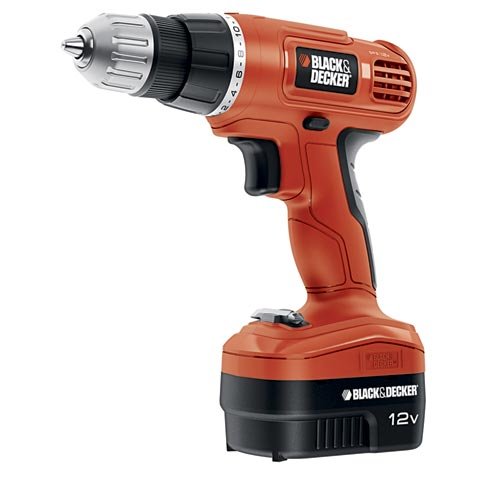 UPC 885911256506, Black &amp; Decker GCO1200C 12-Volt Cordless Drill with Over Molds, Orange and Black