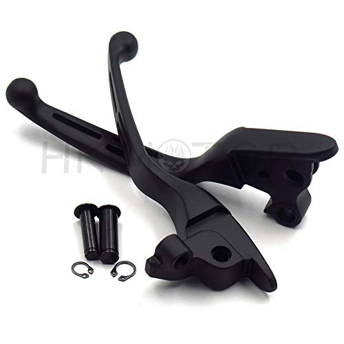 HK GROUP Motorcycle Parts Black Brake Clutch Hand Levers For Harley 2008-2013 Touring and Trike models 2014-later FLHR and FLHRC (DOES NOT fit models equipped with hydraulic clutch)