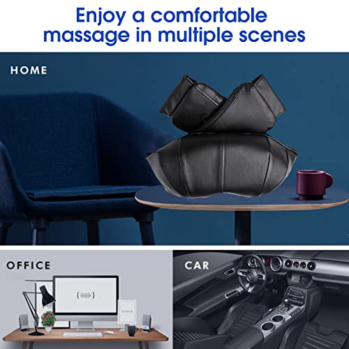 LAOBEN Neck Massager, Electric Back Shoulder Massager with Heat, Deep Tissue Kneading Shiatsu Massage, Relieve Muscle Pain, Use in Office Home and Car, Comfortable Gift for Men, Women.