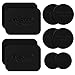 Metal Plate for Phone Magnet, 10 Pack Volport MagicPlate with 3M Adhesive Replacement for Magnetic Phone Car Mount Holder & Cradle & Stand (Vent/CD/Windshield/Dashboard) - Rectangle and Round primary