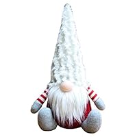 CactusAngui Christmas Supplies Display Mold Nordic Handmade Plush Xmas Santa Gnome Doll Home Ornament Party Holiday Decor - Grey
