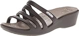 crocs Women's 14706 Rhonda Wedge Pump,Espresso/Mushroom,7 M US
