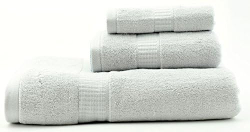 AmeriBamboo High-Quality Bamboo Rayon 600 GSM - 3-Piece Premium Towel Set (Silver Grey)