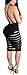 Antique Style Womens Sexy Deep V-Neck Backless Crossover See Through Bodycon Party Club Midi Dress