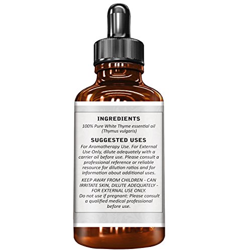 image for Cavin Schon 4 fl. Oz Undiluted Thyme White Essential Oil - 100% Pure, 