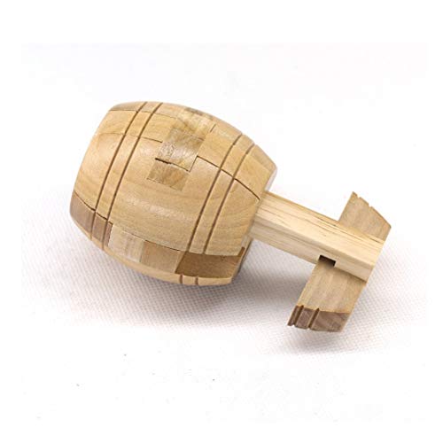 Handmade Powder Barrel Interlocking Wooden puzzle Brain Teaser Puzzles