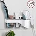 VIEFIN Adhesive Hair Dryer Holder Wall Mount,No Drilling Hair Dryer&Styling Tools Organizer Storage,Blow Dryer Hair Curler Brush Cleanser Rack(Large, Gray)