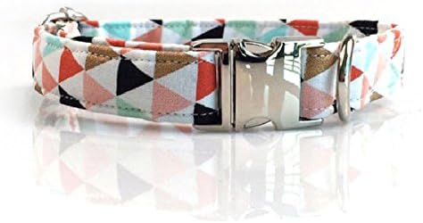 Colorful Banner Collar And Leash Set With Bow Tie Matel Buckle Necklace And Dog Leash