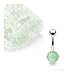 Surgical Steel Prong-Set Jade Semi Precious Stone Navel Belly Button Ring (Sold Ind.)