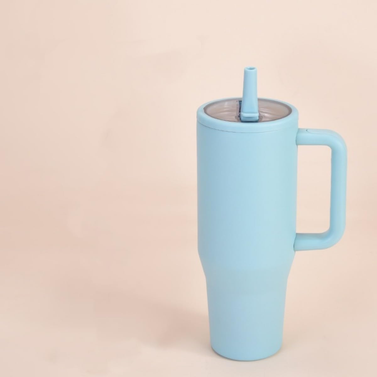 Besot 40oz Flip Cap Straw Cup with Handle Suitable for Car Cup Holder Leak Proof Traveler's Water Cup304 Stainless Steel Material Adventure Quencher - Traveler's Water Bottle (Dune Color)