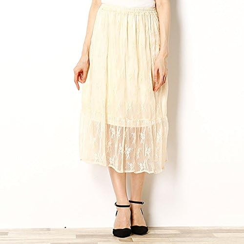 Amazon Co Jp Earth Music Ecology Earthmusic Ecology Set2 Petticoat Lace Skirt Clothing Accessories
