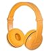 Wireless Bluetooth Headphones for Kids - BuddyPhones PLAY | Kids Safe Volume Limited to 75, 85 or 94 dB | Foldable with 14-Hour Battery Life | Optional Cable for Audio Sharing | Yellow