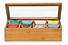 Sagler Tea Box Tea Storage Bamboo Natural, Nice Tea Chest Tea Packaging Good for Tea Bag Holder
