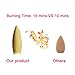 UOON Backflow Incense Cones | Rose + Jasmine + Lavender + Sandalwood Mixed Assortment Natural Fragrant Cones, Large (72pcs,15minutes)