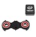 heytech Fidget Spinner Fidget Toy Bat Style EDC High Speed Ceramic Bearing ADHD Toy Autism Toy(Black Red)