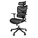 Argomax Black High Back Desk Computer Task Home Executive Ergonomic Leather Mesh Office Chair