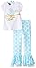 Mud Pie Little Girls' Little Chick Top and Pants, Blue, 3T
