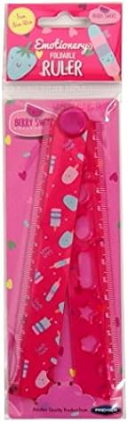 Berry Sweet Foldable Ruler with Built in Drawing Stencils - 30cm