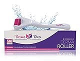 Derma Diva Micro Needle Roller For Face and Body - Acne Scars - Cellulite - Anti Aging Tool - 540 Titanium Microneedles 0.30mm - Cosmetic Facial Needling Kit - Holiday Present For Her