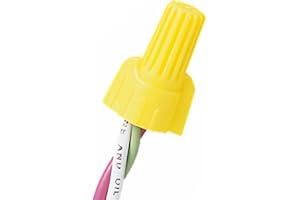 Winged Wire Connectors Nuts, Dicio Yellow Wire Cap Electrical Connectors Nut UL Listed Electrical Twist Caps 18-10 AWG for Connect Electrical Wiring 10 PCs