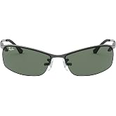 Ray-Ban mens Rb3183 Rectangular Sunglasses